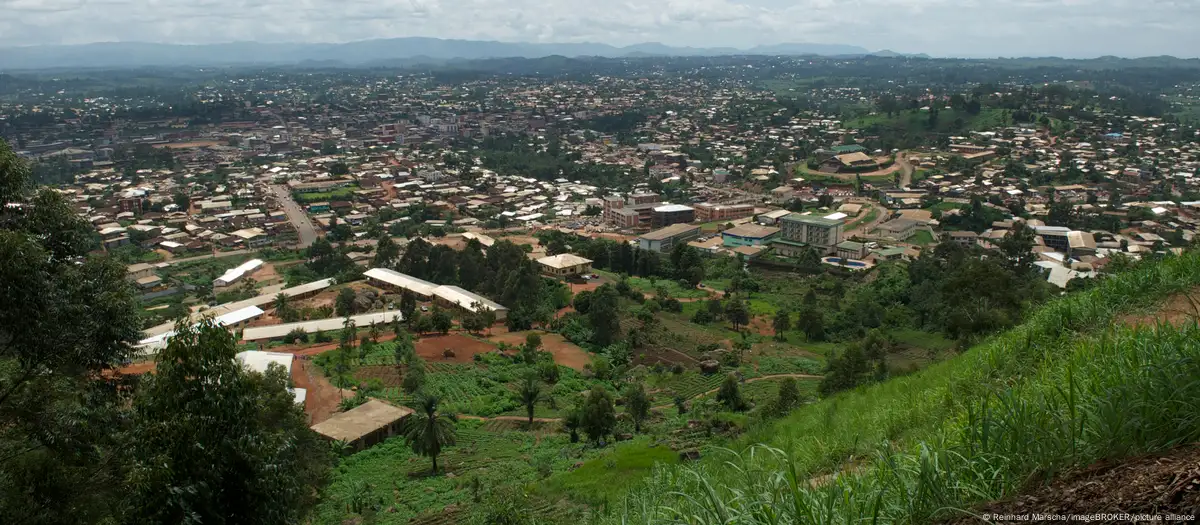 Panoramic view of Bamenda city and surrounding landscape